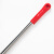 海斯迪克 HZL-56 软毛塑料扫把 不锈钢长柄拼接杆软毛扫帚笤帚 喜庆红冰丝扫帚 307配三节拼接杆（红）