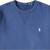 保罗拉夫劳伦（Polo Ralph Lauren）男士圆领卫衣 舒适保暖轻量运动休闲上衣 简约时尚百搭圆领套头衫 Blue S
