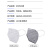新特丽 KN95口罩 1只装 防飞沫 防雾霾 一次性专业防护口罩 活性碳灰色 
