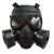 防雾霾 真人防毒面具 防毒全面罩 防护户外csm04防毒面具户外cs 沙色