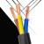 国标RVV设备电源线2 3 芯1 1.5 2.5 4 6 10平方铜芯电线电缆线 国标2芯1.0平方5米