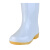 谋福（CNMF）卫生靴 男女雨靴 白色厨房耐油防酸碱卫生靴 高筒鞋 45码 9598