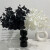 山头林村黑色仿真道具玫瑰花 仿真黑色尤加利花玫瑰花创意拍摄道具ins北欧 混色郁金香10支+艺术花瓶