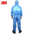 3M4532+蓝色防护服 带帽连体防护服 有限次使用  防尘服 XXL