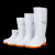冬季大码白色雨鞋厂工作雨靴加绒保暖防滑卫生靴厨师水鞋 507高筒白色 标准码 36