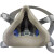 仁聚益KN95防毒半面罩套装 自吸式过滤呼吸器 6201主体+6004CN滤毒盒(7件套)