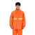 反光环卫雨衣铁路环保工程局分体式防水工作雨披园林绿化分体雨衣 黑色(网格内里) XL