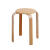 宜家（e-hom）【官方直销】圆凳可叠放实木凳子创意子时尚简约餐桌凳现代家用小 黑木纹 圆凳