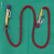 适用于高空安全带延长绳安全带二保绳子拖车绳空调安装绳编制尼龙涤纶绳 14毫米粗2米长送双沟
