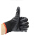 曼睩 12双优质丁晴黑色 手套劳保工作耐磨橡胶胶皮带胶塑胶防滑挂胶手套