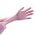 尚和手套（SHOWA）丁腈手套一次性手指微麻面防滑耐油耐实验清洁防护手套 粉色885/S/100只