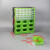 桌面饰品收纳盒螺丝零件物料工具盒抽屉式配件柜壁挂式电子元件盒 浅绿色 39抽手机维修绿色