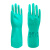 Ansell 37-676防化手套耐酸碱加厚丁腈耐用家务清洁防护手套 绿色 XL 
