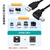 尽能 USB2.0弯头打印机线 USB公转方口90度弯头数据线 上弯头0.3米 JN-WT21S