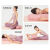 萨默斯瑜伽抱枕专业长方形枕头孕妇靠垫腰枕辅助健身用品 瑜伽枕粉色