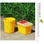 利器盒黄色废物医院用针头圆形锐器盒一次性小垃圾桶诊所 圆形4L（100个）