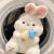 Miniso名创优品2023大白兔子毛绒玩具抱睡公仔可爱兔玩偶安抚布娃娃女孩儿童礼物 65厘米[送45厘米公仔]
