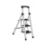 苏识 多功能便携折叠脚踏梯 展开高度99cm 三步梯 白色 个 2710105