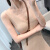 EYNL针织连衣裙女秋修身性感外穿中长款小众连衣裙内搭气质吊带背心裙 咖啡色 M80-100斤