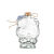 创意diy海洋瓶透明木塞玻璃瓶漂流瓶彩虹瓶许愿瓶星星瓶材料 米白色 麻花