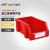 威佳货架零件盒收纳盒加厚组合式塑料斜口物料盒元件盒螺丝五金配件储物箱工具盒仓库用 红色160*100*74mm
