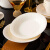 NINE CRANES碗碟套装家用米饭碗面碗纯白浮雕菜盘鱼盘景德镇骨瓷餐具天禧DIY 4英寸小汤碗
