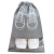 营乐鞋袋装鞋子的收纳袋子旅行 鞋包收纳包防尘袋家用透明旅游JM6 灰色 中号5个+大号5个
