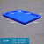 塑料方盘浅盘长方形塑料盆塑料盘周转箱盒子分类 8号方盘蓝色 440*355*35mm