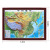 京速  中国地形世界地形标签   1.2米*0.9米 3D凹凸地貌三维挂牌 带边框 单位：副