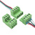 绎威格 6P芯免焊对接2EDGKP+K-5.08mm6对插式接线端子绿色连接器公母1套 5套起售																					