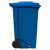 科力邦（Kelibang） 户外垃圾桶 大号加厚240L脚踏垃圾桶商用分类垃圾桶塑料环卫垃圾桶带盖 KB1067 蓝色
