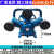杰豹款工业级空压机机头0.9三缸四缸空压机泵头 7.5KW气泵配件 0.9立方8公斤(配7.5KW电机