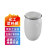 撼顿 加厚带铁箍法兰桶化工塑料桶发酵泔水桶【加厚60L白色】