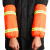 适配环卫工人橘红安全服反光条套袖护袖清洁绿.化物业保洁