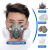 化学实验室口罩防毒面具全面罩喷漆化工防尘面罩口罩防护罩工业专用打磨放毒氧气 6200防尘毒套装