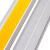 品之德 铝合金楼梯防滑条 L型台阶包边压条 楼梯护角止滑条 长度可定制 黄色 45*21mm*1米