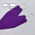 急先锋 口罩 鱼型口罩 柳叶型口罩 4D立体口罩四层防护 深紫