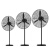 赫钢  工业风扇 强力大风电风扇牛角扇 工厂车间商用立式落地塑钢叶电风扇 经典款750 黑色 