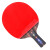 红双喜DHS 五星乒乓球拍 直拍碳素底板双面反胶皮R5006C (单拍含拍套)