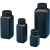 NIKKO试剂瓶塑料瓶样品瓶HDPE瓶圆形方形黑色遮光防漏50-2000ml 50ml圆形窄口