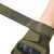 钢米 特种兵战术半指运动户外格斗防滑军迷骑行防晒半截手套 结合体PU全指军绿 XL