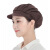 阿力牛 ATH-022 工作帽子 女车间工厂防尘透气 食品厂包头 卫生餐饮 厨师帽 全布咖啡 