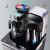 美凌达（MEILINGDA） 新款高档家用全自动上水智能茶吧机下置水桶立式饮水机遥控冰热两用大尺寸开水机节能厂家直发 灰色音响款 温热型 温热