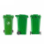 庄太太【120L挂车款红色】新国标户外垃圾桶分类塑料加厚商用工业带盖小区环卫垃圾桶ZTT