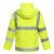赫思迪格 反光雨衣套装 分体式防汛救援环卫警示雨衣 荧光黄170/L HGJ-1440
