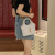 酷奇袋鼠（KUQIDAISHU）小香风手提包包女2024新款时尚菱格水桶包质感小众单肩斜挎包 黑色