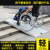移动折叠轮椅车斜坡板 铝合金推车平板残疾人防滑楼梯便携装车通道 长91*宽72cm升级一体式铰链