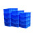 周转箱加厚塑料胶框蓝色长方形胶箱收纳胶框物流箱塑料筐子箱 02号周转箱红208*140*65mm 大 号
