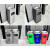 公共场合不锈钢酒店垃圾桶分类带烟灰缸走廊立式商用电 长正方形四分类环境桶