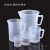 适用塑料量杯50 500 1000ml 2L 5L烘焙奶茶加厚PP刻度烧杯 500ml